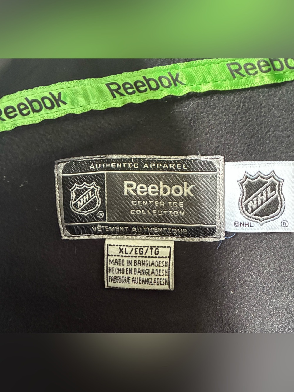 NHL BOSTIN BRUINS REEBOK JACKET MEN’S AUTHENTIC APPAREL XL - Picture 8 of 8